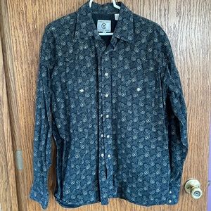 Men’s Large Paisley Pearl Snap button down - Corral West Ranch Wear